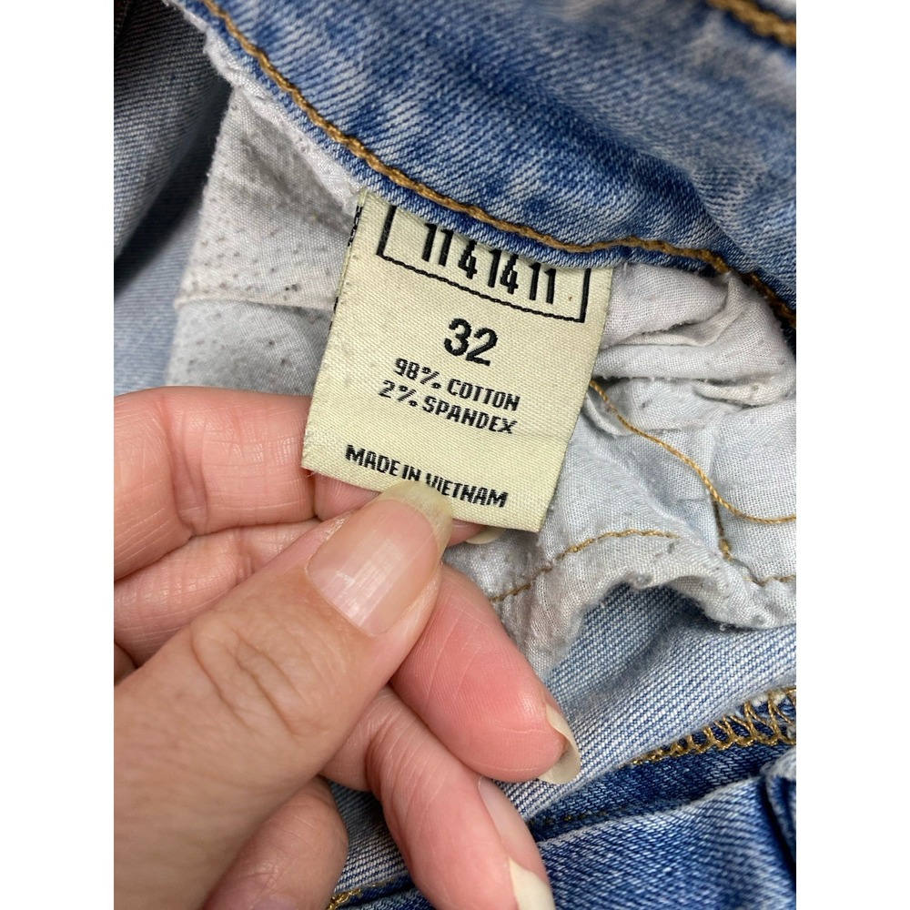 KDNK Jeans Grunge Paint Splatter Slim Fit Ripped Denim Men's Size 32 -11 4 14 11 - Picture 15 of 16